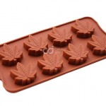 CJ Cetakan Silikon Coklat Puding Leaf IV