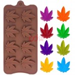 CJ Cetakan Silikon Coklat Puding Leaf IV