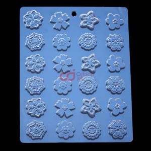 CJ Cetakan Coklat Flower Pattern Plastik