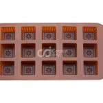 CJ Cetakan Silikon Coklat Puding Mini Asoka 15 cav