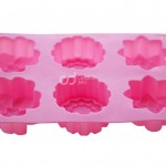 CJ Cetakan Silikon Kue Puding Flower Mix 6 cavity