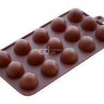 CJ Cetakan Silikon Coklat Puding Mini Bonbon 15 cav