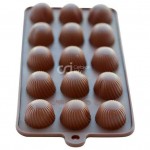 CJ Cetakan Silikon Coklat Puding Mini Bonbon 15 cav
