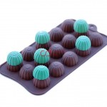CJ Cetakan Silikon Coklat Puding Mini Bonbon 15 cav II