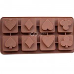 CJ Cetakan Silikon Coklat Puding Poker in Box