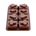 CJ Cetakan Silikon Coklat Puding Poker in Box