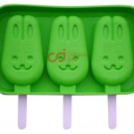 CJ Cetakan Silikon Popsicle Bunny 3 cav