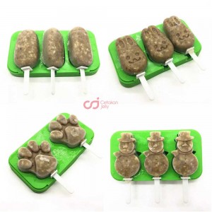 CJ Cetakan Silikon Popsicle Paws 2 cav