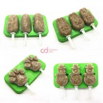 CJ Cetakan Silikon Popsicle Bunny 3 cav