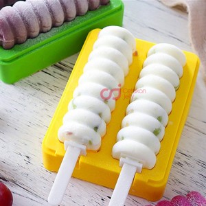 CJ Cetakan Silikon Popsicle Twister 2 cav