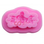 CJ Cetakan Clay Rose with Leaf II Silikon
