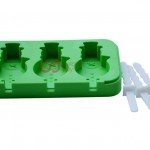 CJ Cetakan Silikon Popsicle Snowman 3 cav