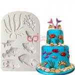 CJ Cetakan Clay Fondant Coral Reef Silikon