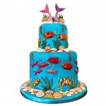 CJ Cetakan Clay Fondant Coral Reef Silikon