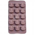 CJ Cetakan Coklat Puding Pig with Expression 15 cavity