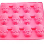 CJ Cetakan Coklat Puding Kue Piggy Full Body 12 cavity