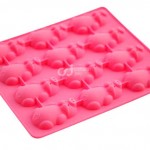 CJ Cetakan Coklat Puding Kue Piggy Full Body 12 cavity