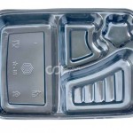 CJ Paket Kotak Makan Bento Tray Box 4 sekat 25 bh