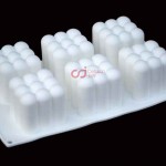 CJ Cetakan Silikon Cake Kue Bolu Puding Bubble Cube 6 cav