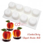 CJ Cetakan Silikon Cake Kue Bolu Puding Cherry Mousse 8 cav
