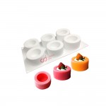CJ Cetakan Silikon Cake Kue Bolu Puding Cup Shape 6 cav