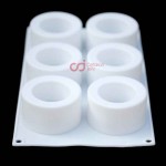 CJ Cetakan Silikon Cake Kue Bolu Puding Cup Shape 6 cav