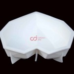 CJ Cetakan Silikon Cake Kue Bolu Puding Diamond Heart