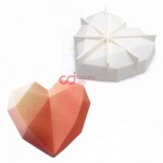 CJ Cetakan Silikon Cake Kue Bolu Puding Diamond Heart