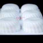 CJ Cetakan Silikon Cake Kue Bolu Puding Flat Swirl 6 cav
