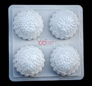 Moon Cake Bulat Fish Pattern