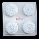 CJ Cetakan Moon Cake Plastik Bulat Pattern I