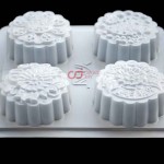 CJ Cetakan MoonCake Plastik Bulat Pattern II