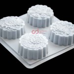 CJ Cetakan MoonCake Plastik Bulat Pattern II