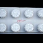 CJ Cetakan Moon Cake Plastik Bulat Plastik 8 cavity