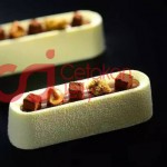 CJ Cetakan Silikon Cake Kue Bolu Puding Oval Strip 20 cavity