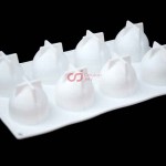 CJ Cetakan Silikon Cake Kue Bolu Puding Jelly Peach Mousse 8 Cavity