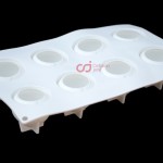 CJ Cetakan Silikon Cake Kue Bolu Puding Jelly Peach Mousse 8 Cavity