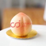CJ Cetakan Silikon Cake Kue Bolu Puding Jelly Peach Mousse 8 Cavity