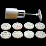 CJ Cetakan Moon Cake Bulat 25 gr 8 Set