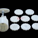 CJ Cetakan Moon Cake Bulat 50 gr 8 Set