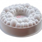 CJ Cetakan Silikon Cake Kue Bolu Puding Jelly Agar Round Bubble Pan