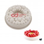 CJ Cetakan Silikon Cake Kue Bolu Puding Jelly Agar Round Bubble Pan