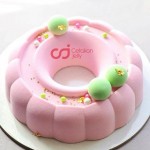 CJ Cetakan Silikon Cake Kue Bolu Puding Jelly Agar Round Garland