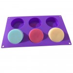 CJ Cetakan Puding Kue Muffin Gula Aren Cupcake 6.8 cm 6 cav Silikon