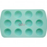 CJ Cetakan Puding Kue Muffin Gula Aren Cupcake 4.5 cm 12 cav Silikon49