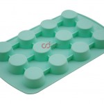 CJ Cetakan Puding Kue Muffin Gula Aren Cupcake 4.5 cm 12 cav Silikon49