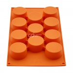 CJ Cetakan Puding Kue Muffin Gula Aren Cupcake 5 cm 11 cav Silikon Warna Random