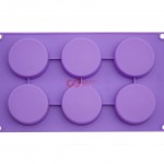 CJ Cetakan Puding Kue Muffin Gula Aren Cupcake 6.8 cm 6 cav Silikon