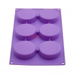 CJ Cetakan Puding Kue Muffin Gula Aren Cupcake 6.8 cm 6 cav Silikon