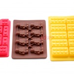 CJ Paket Cetakan Coklat Puding Brick Mini Robot Silikon A